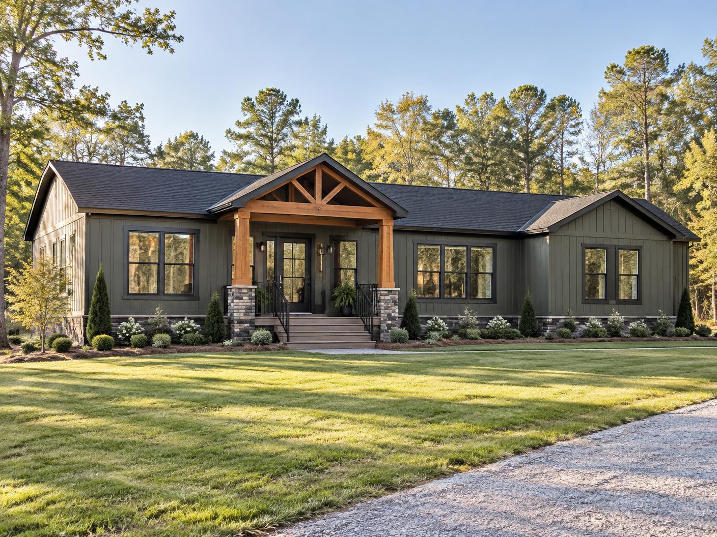 Juniper 48 manufactured home exterior